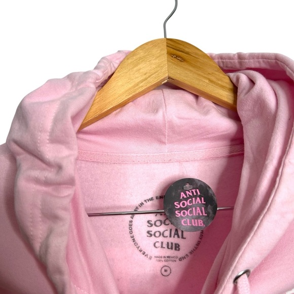 Anti Social Social Club Pink Graphic Hoodie Streetwear Unisex Size Medium - Picture 3 of 5